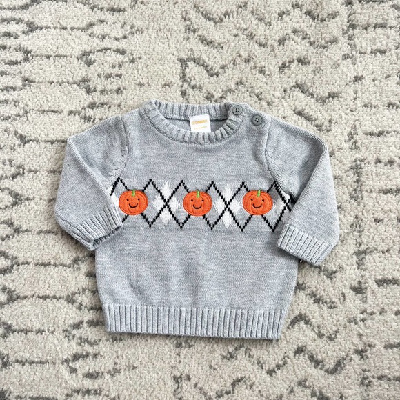 Gymboree Pumpkin Halloween Sweater - Picture 1 of 3